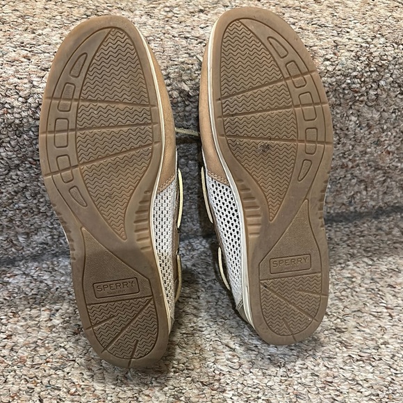 Sperry Tan and Gold Loafers with Nautical Flair - Picture 5 of 5